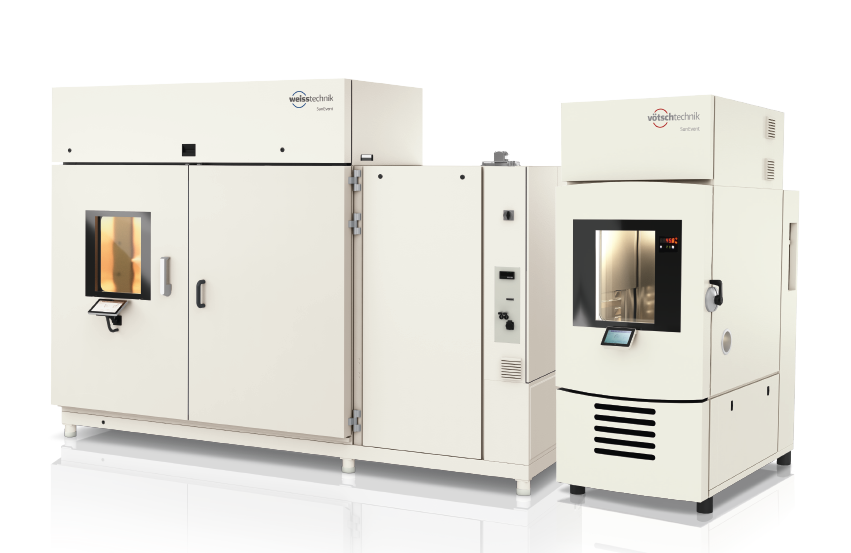 Tesztberendezések napfény, por, víz és egyéb környezeti hatások szimulációjára