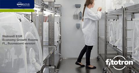Fitotron EGR (FL széria) költségoptimalizált bejárható növénynevelő tesztkamrák